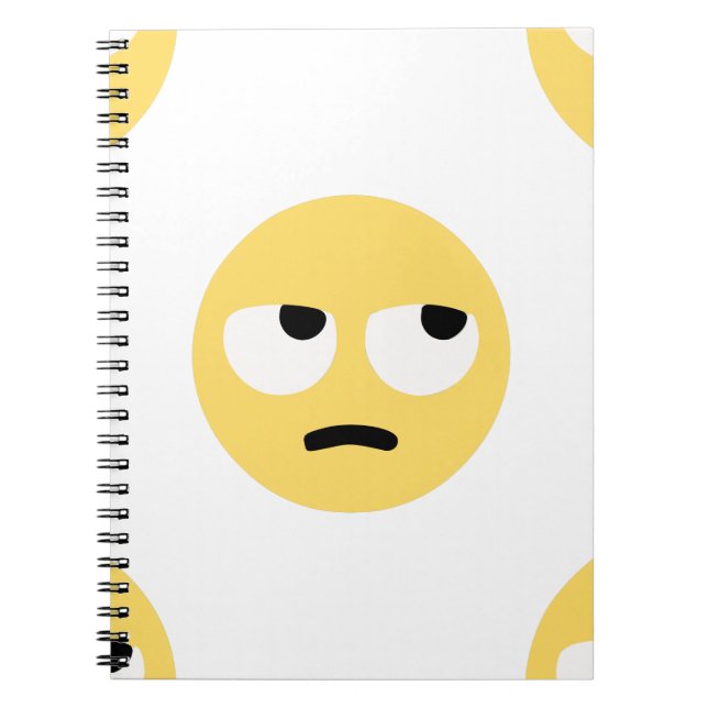 emoji eye rolling notebook (Front)
