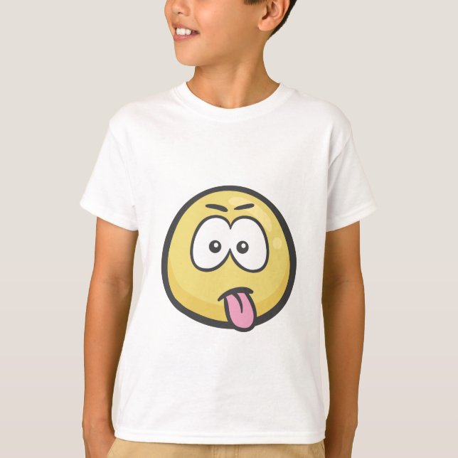 Emoji: Face With Stuck-out Tongue T-Shirt (Front)