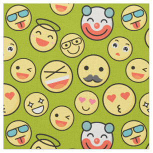 Emoji Faces Fabric