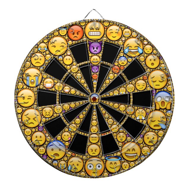 Emoji feeling icon dartboard (Front)