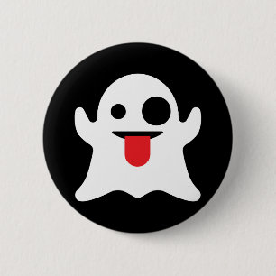 Emoji Ghost 6 Cm Round Badge