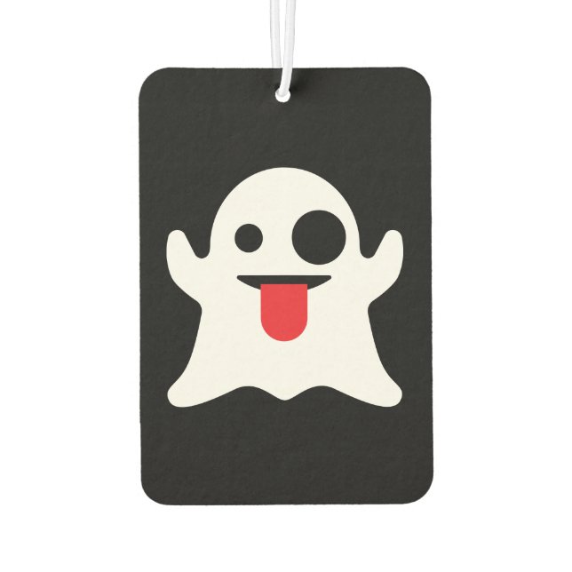 Emoji Ghost Car Air Freshener (Back)