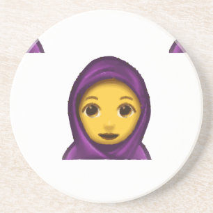 emoji hajib coaster