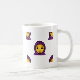 emoji hajib coffee mug