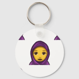 emoji hajib key ring