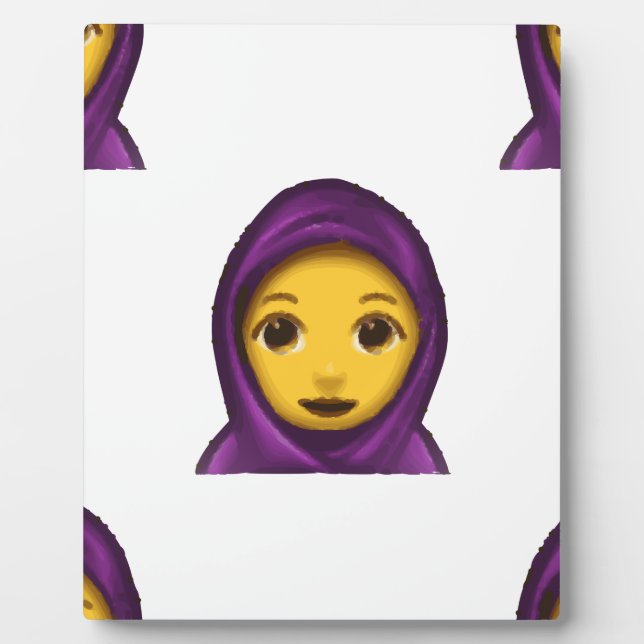 emoji hajib plaque (Front)