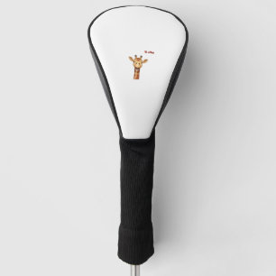 emoji happy enthusiastic giraffe face golf head cover