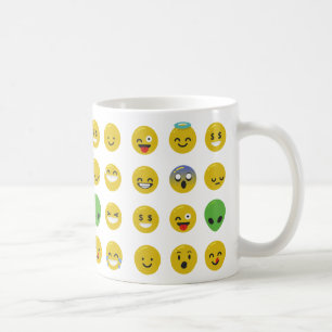 Emoji happy face coffee mug