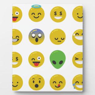 Emoji happy face plaque