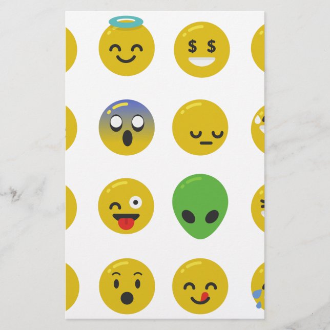 Emoji happy face stationery (Front)