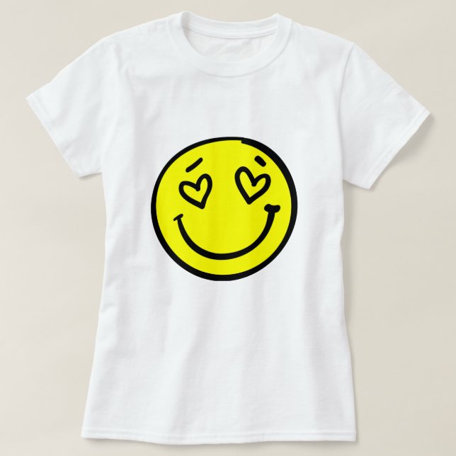 Emoji Happy icon T-Shirt (Design Front)