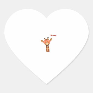 emoji happy love eyes giraffe face  heart sticker