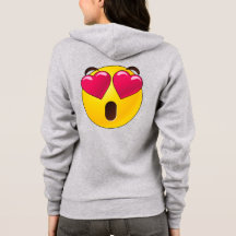 Emoji Heart Eyes Valentines Hoodie