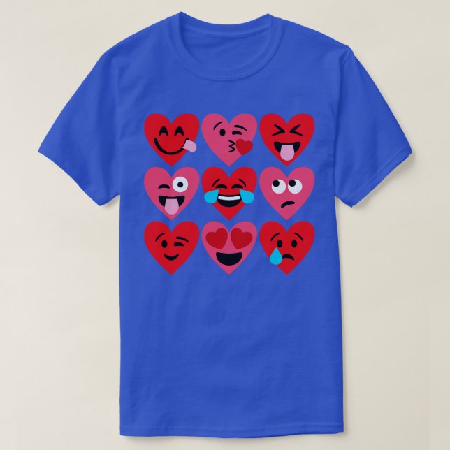 Emoji Hearts T-Shirt (Design Front)