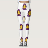 emoji hijab leggings