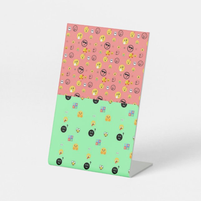 Emoji idea  pedestal sign (Front)