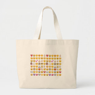 emoji large tote bag