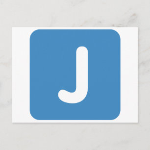 Emoji Letter J Twitter Postcard