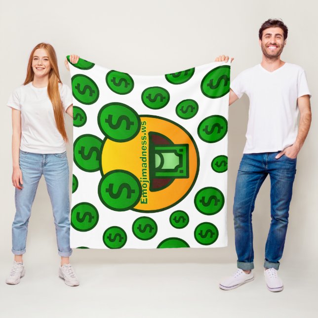 Emoji Madness Fleece Blanket (In Situ)