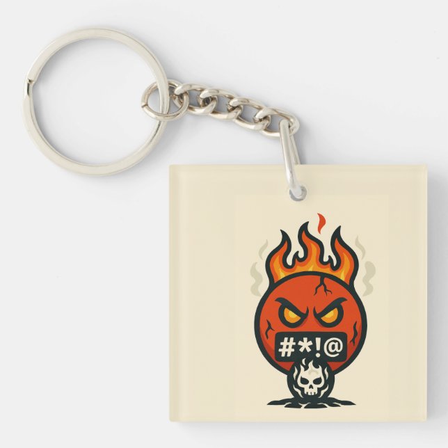 Emoji Madness Key Ring (Front)