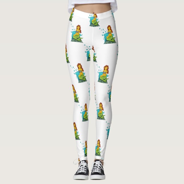 emoji mermaid leggings (Front)