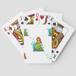 emoji mermaid playing cards