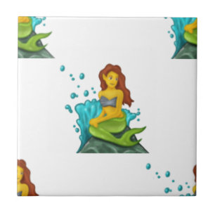 emoji mermaid tile
