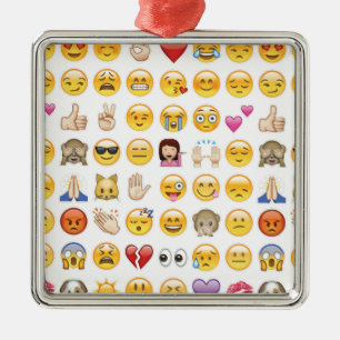 emoji metal ornament