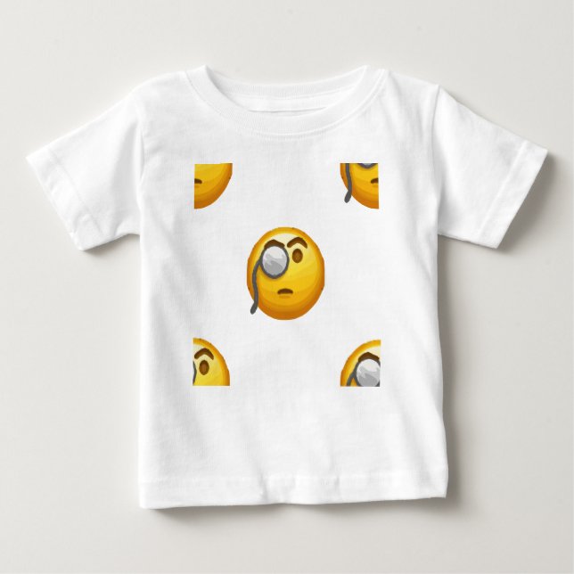 emoji monocle baby T-Shirt (Front)