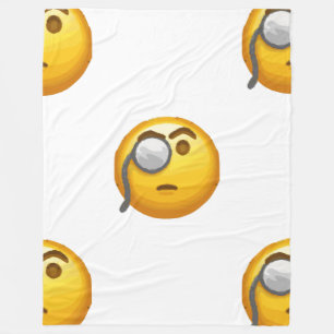 emoji monocle blanket
