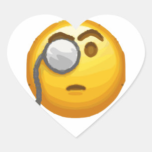 emoji monocle heart sticker