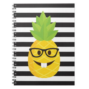 emoji nerd pineapple notebook