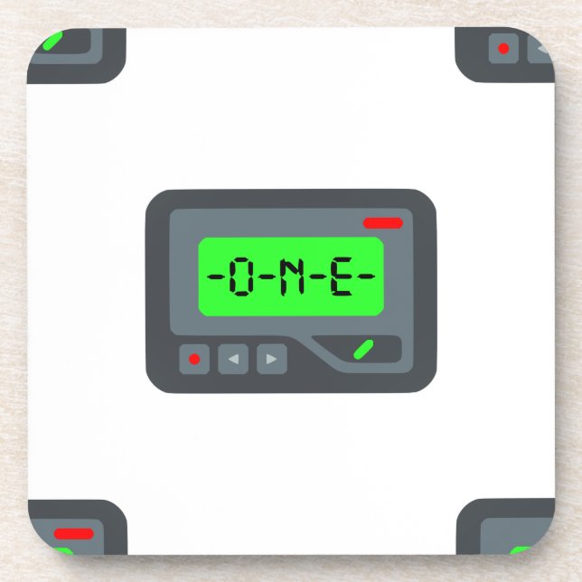 emoji pager coaster (Front)