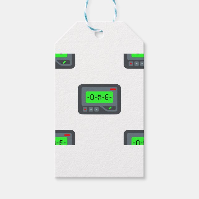 emoji pager gift tags (Front)