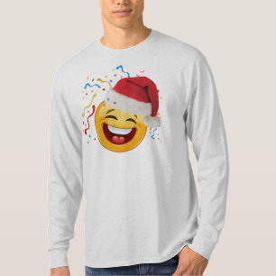 emoji party happy christmas tshirt design