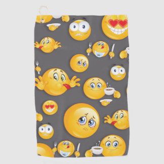 Emoji Pattern 2 Golf Towel