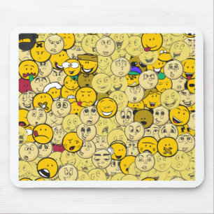 Emoji Pattern Mouse Pad