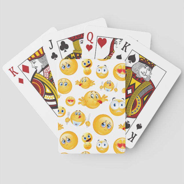 Emoji Pattern Playing Cards (Back)