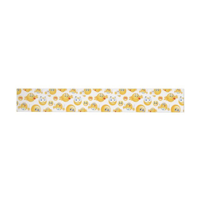 Emoji Pattern Wraparound Address Label (Individual)