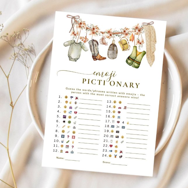 Emoji Pictionary Reel Excited Fishing Baby Shower  (Creator Uploaded)