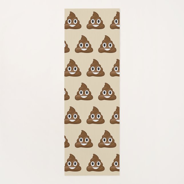 Emoji pile of poo Yoga Mat (Back)