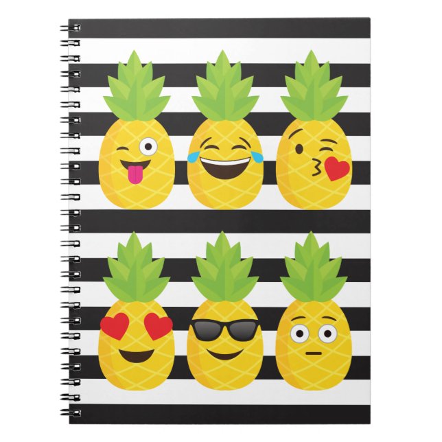 emoji pineapple notebook (Front)