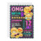 Emoji Pink Glitter Birthday Invitation