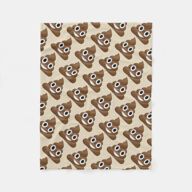 Emoji Poo Fleece Blanket (Front)