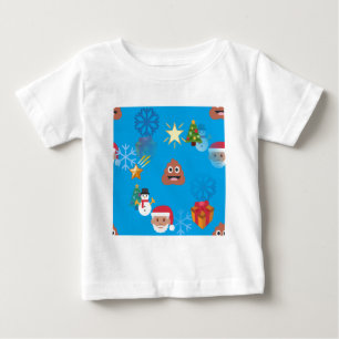 emoji poop christmas baby T-Shirt
