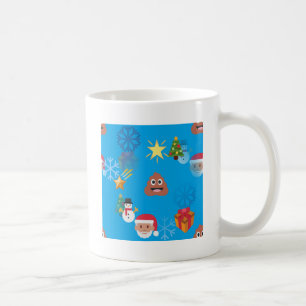 emoji poop christmas coffee mug