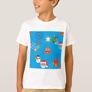 emoji poop christmas T-Shirt