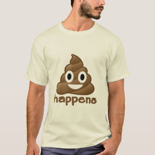 Emoji Poop Happens T-Shirt