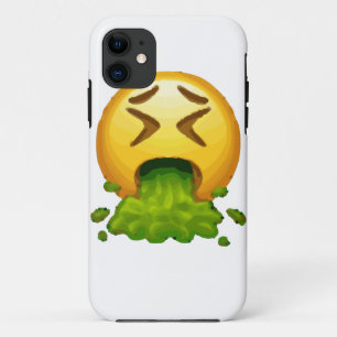 emoji puking iPhone 11 case