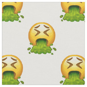emoji puking fabric
